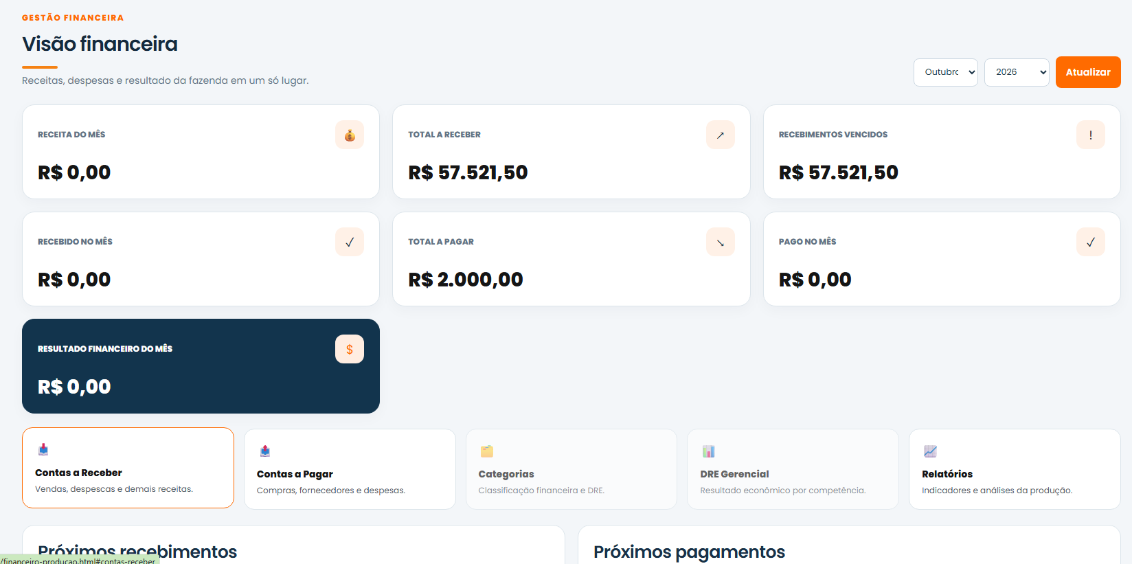 Financeiro do Camarão 360